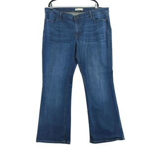 Levi's 590 Womens Boot Cut Jeans Size 22 M Blue Denim Flap Pocket